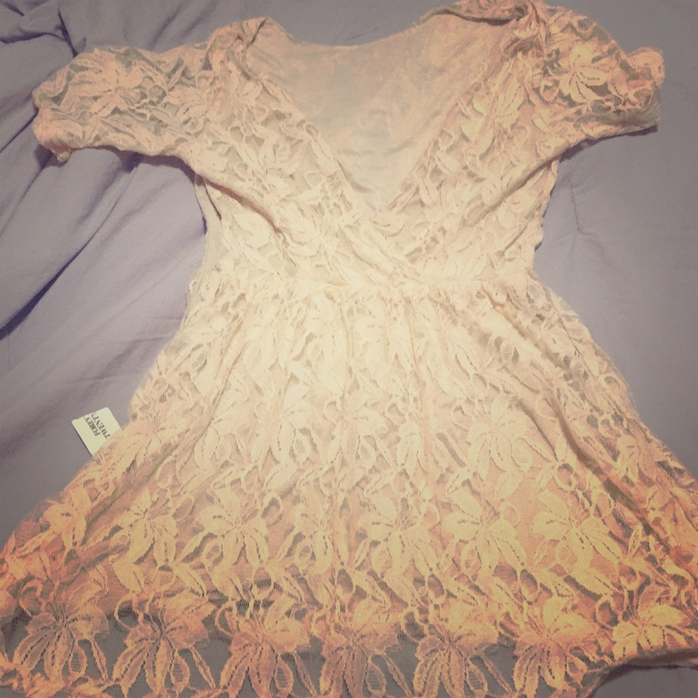 Light pink lace dress